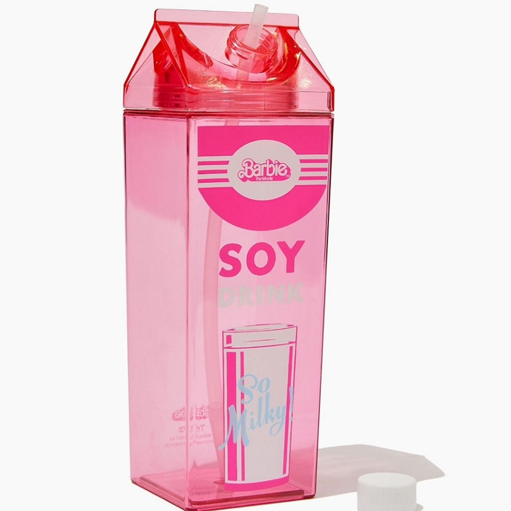 Barbie Milk Carton Water Bottle